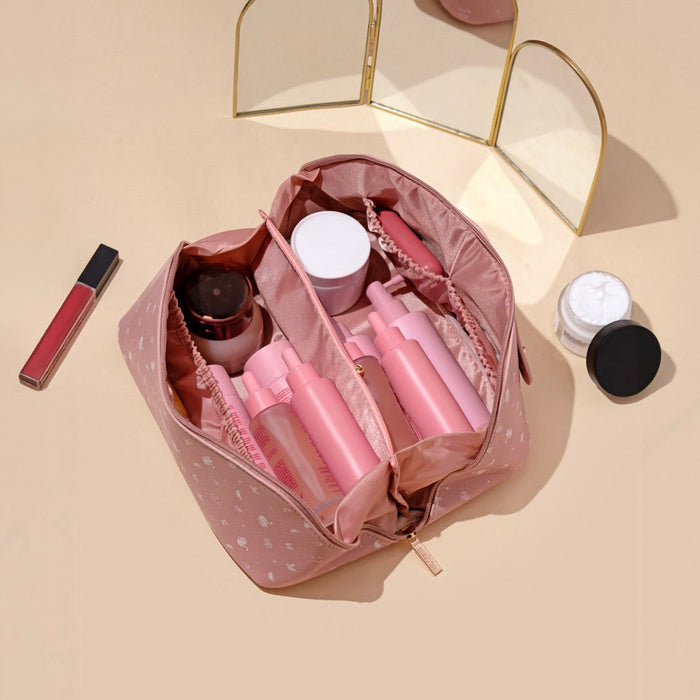 Pink cosmetic bag