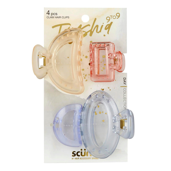 Scunci Tayshia Claw Hair Clips 4pcs - ikatehouse