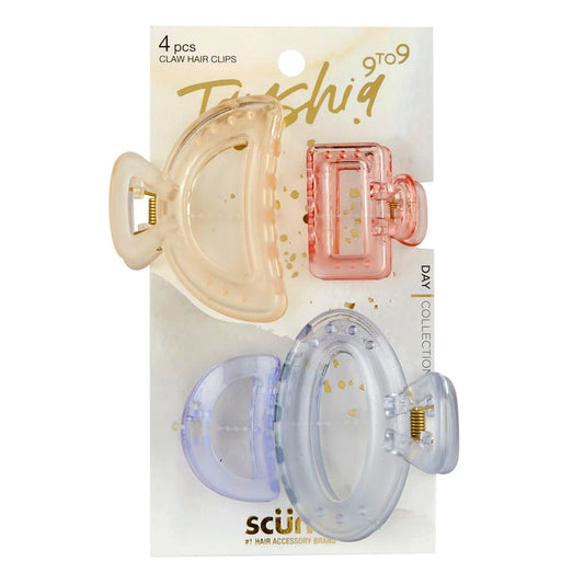 Scunci Tayshia Claw Hair Clips 4pcs - ikatehouse