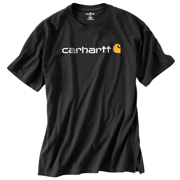 SIGNATURE LOGO SHORT SLEEVE T-SHIRT - BLK-Black | Carhartt K195