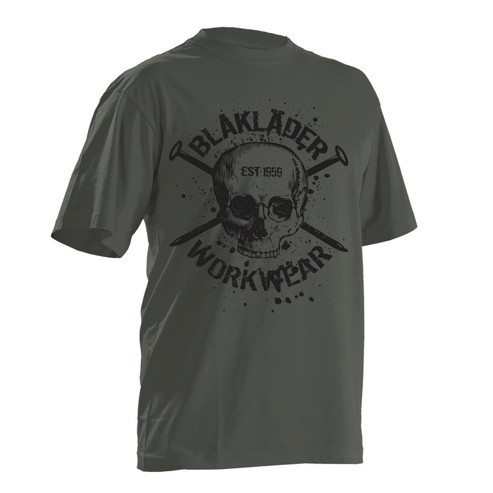 SKULL T-SHIRT - 4600-Antique Moss | Blaklader 90241042