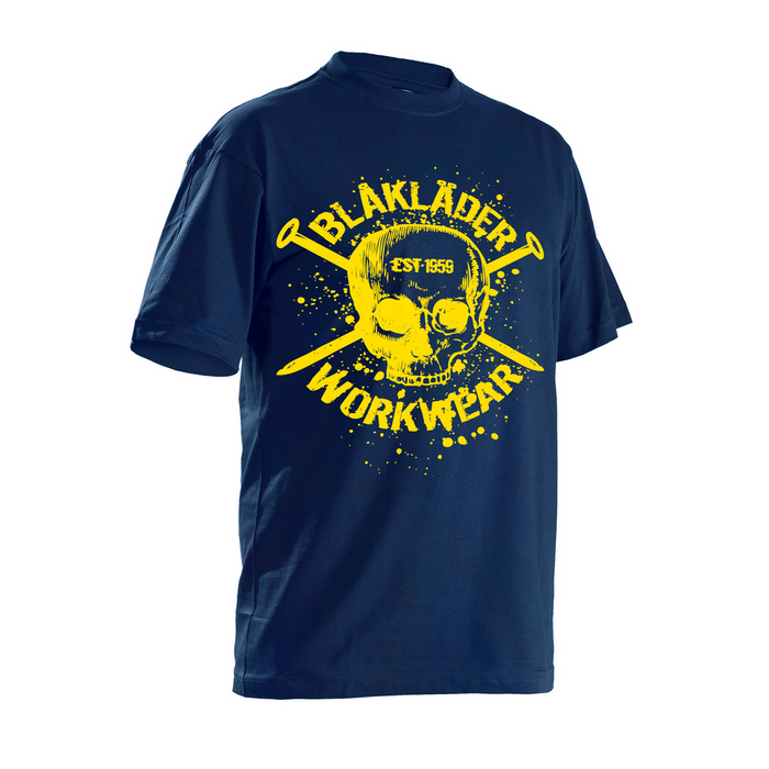 SKULL T-SHIRT - 8800-Navy Blue | Blaklader 90241042