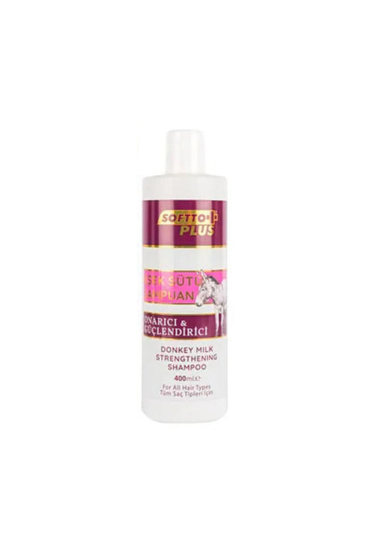 Softto Plus Donkey Milk Shampoo 400 ml  Repair Booster for Damaged Hair - Aegean Vibe
