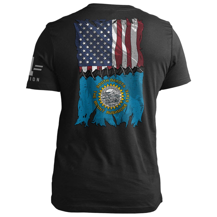 South Dakota Stitch Flag USA