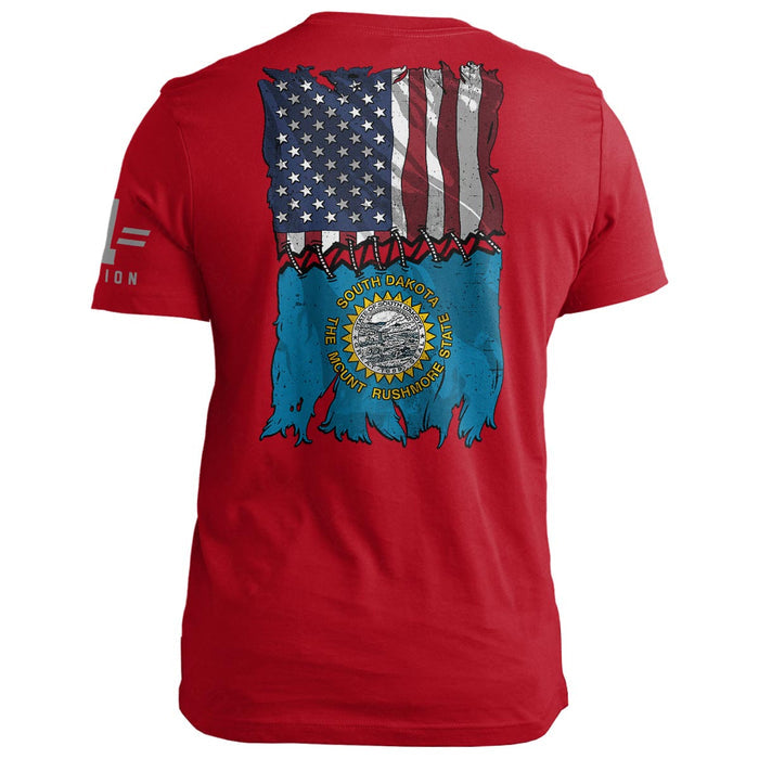 South Dakota Stitch Flag USA