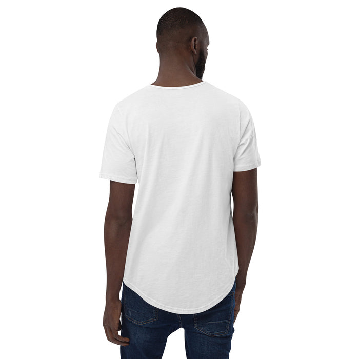 Space Orange Men's Curved Hem T-Shirt