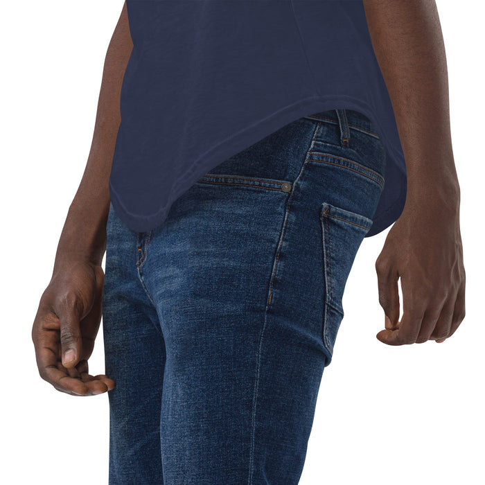 Space Orange Men's Curved Hem T-Shirt