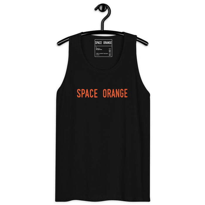 Space Orange S Men’s premium tank top