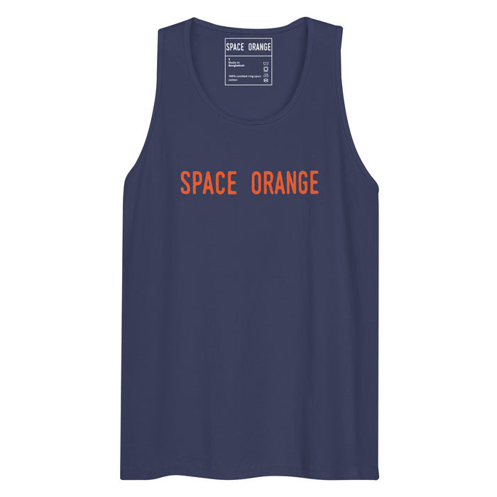 Space Orange S Men’s premium tank top