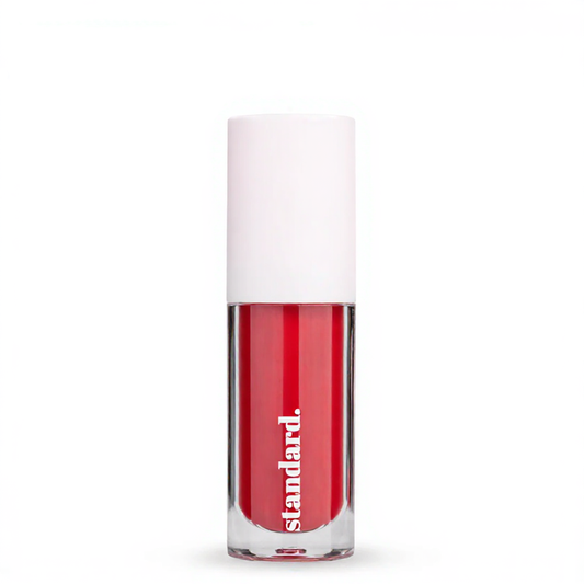 Standard Beauty - Dipped Strawberry Tinted Lip Glaze with Hyaluronic Acid & Tripeptides