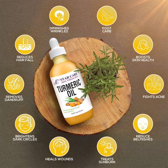 Star Care 100% Virgin Turmeric Oil 4oz/120ml