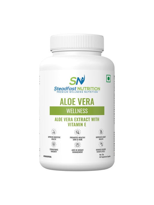 Steadfast Nutrition Aloe Vera for Healthy Skin & Hair (60 Capsules)