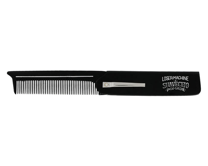 Suavecito X Loser Machine Deluxe Folding Comb Front