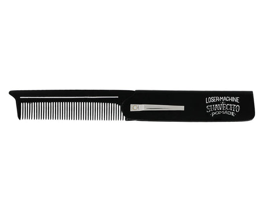 Suavecito X Loser Machine Deluxe Folding Comb Front