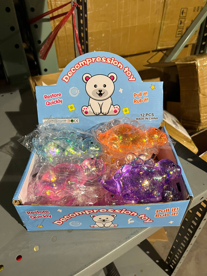 Sugar Squeeze Glitter Stegosaurus Toy