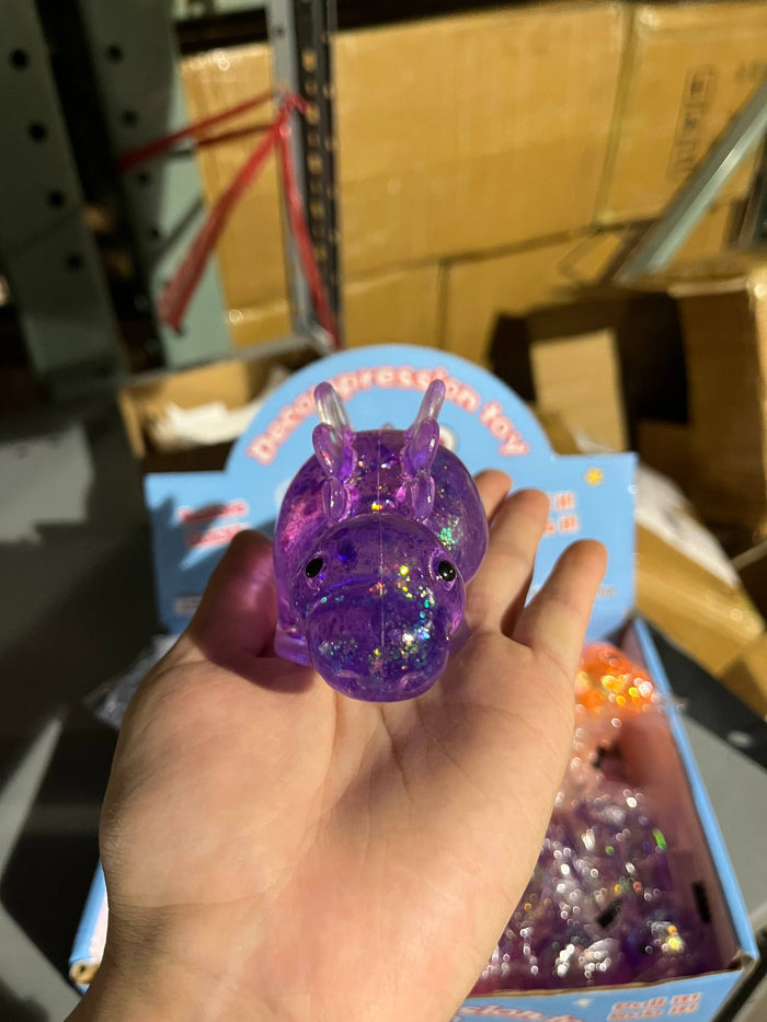 Sugar Squeeze Glitter Stegosaurus Toy