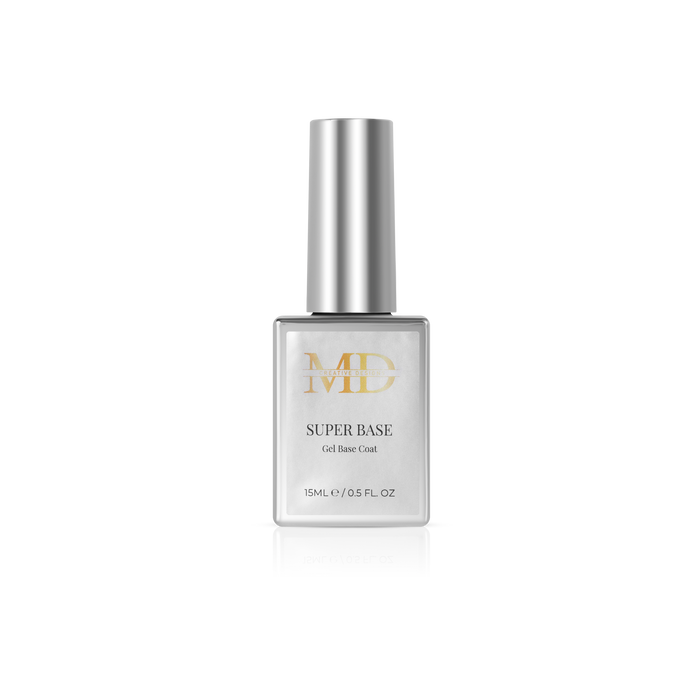 Bottle of MD Super Base on a white background
