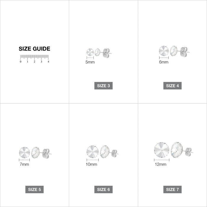 Swarovski Crystal Rivoil Earrings - ikatehouse
