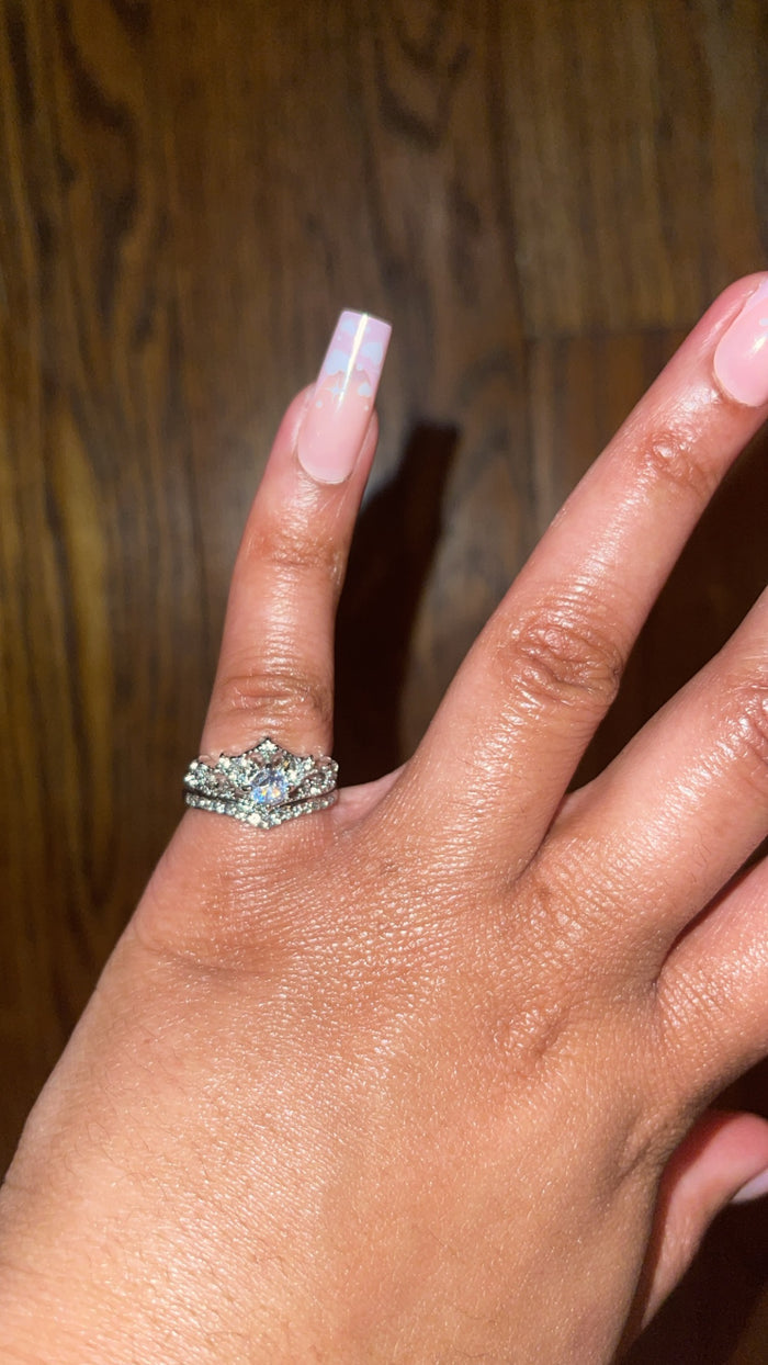 The Royalty Stack 2PC Ring Set 💍👑