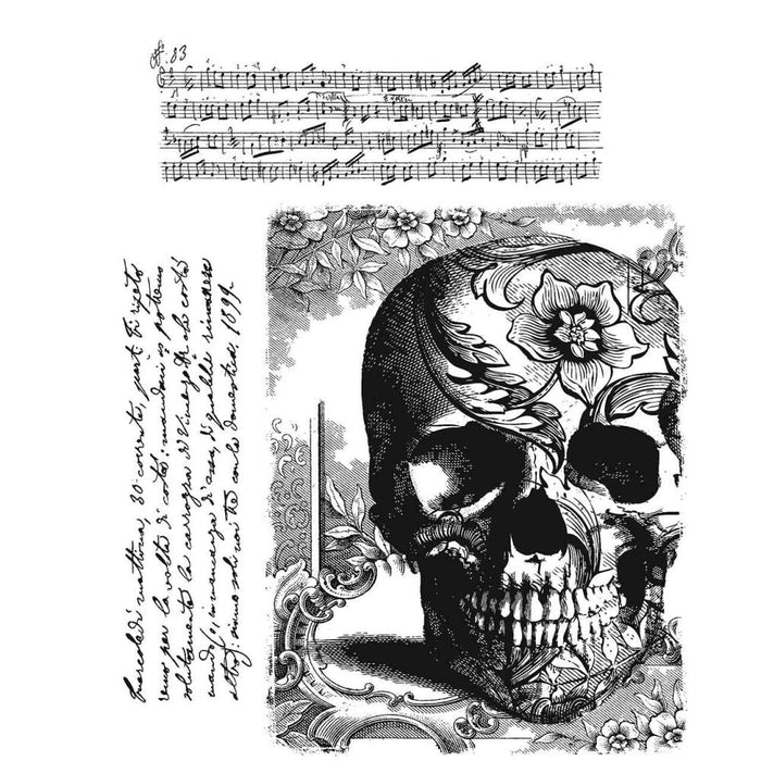 Tim Holtz - Cling Stamps 7"X8.5" - Gothic Tapestry. These red rubber stamps come mounted on cling foam so you can use them with any acrylic block (sold separately). Great for using with Tim's signature distressing techniques! Available at Embellish Away located in Bowmanville Ontario Canada.