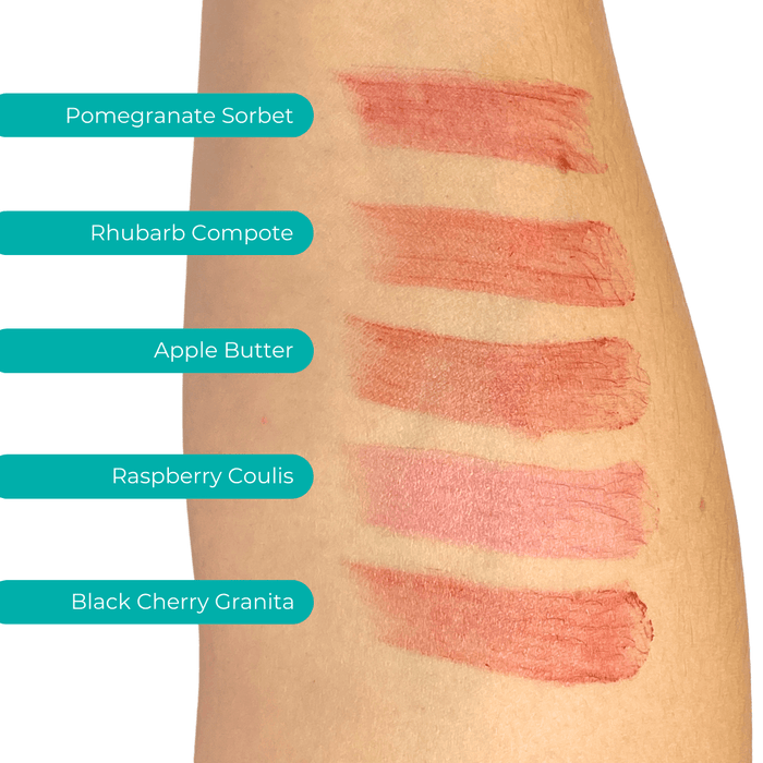 Pomegranate, Rhubarb, Apple, Raspberry, Black Cherry
