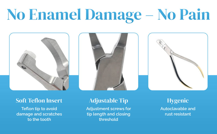 Tooth gem removal tool used for crystal gem removal