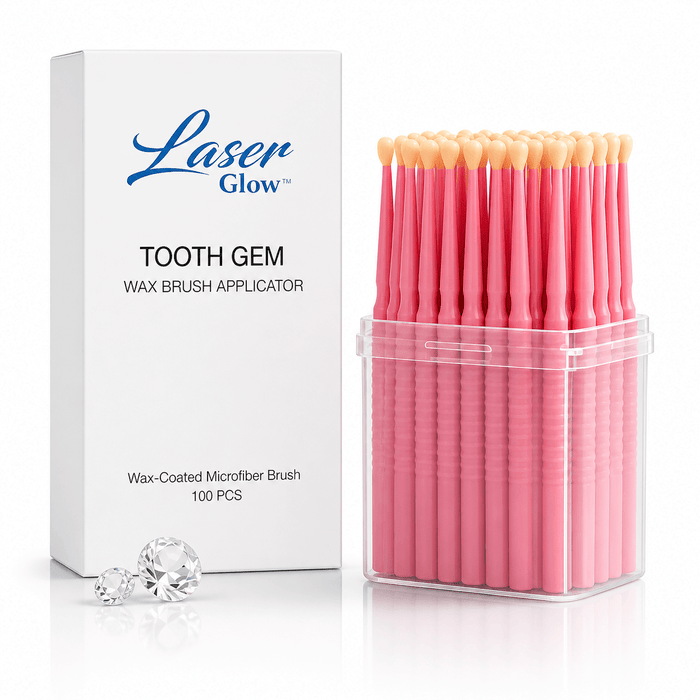 Tooth gem wax applicator brushes 100 pack