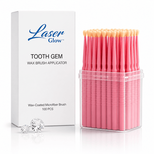 Tooth gem wax applicator brushes 100 pack