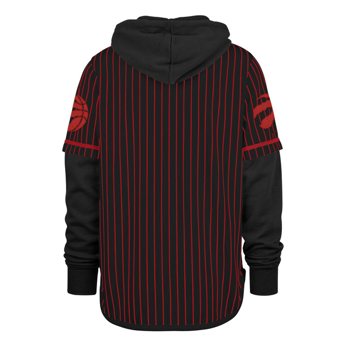 Toronto Raptors Pinstripe Double Header '47 Shortstop Pullover