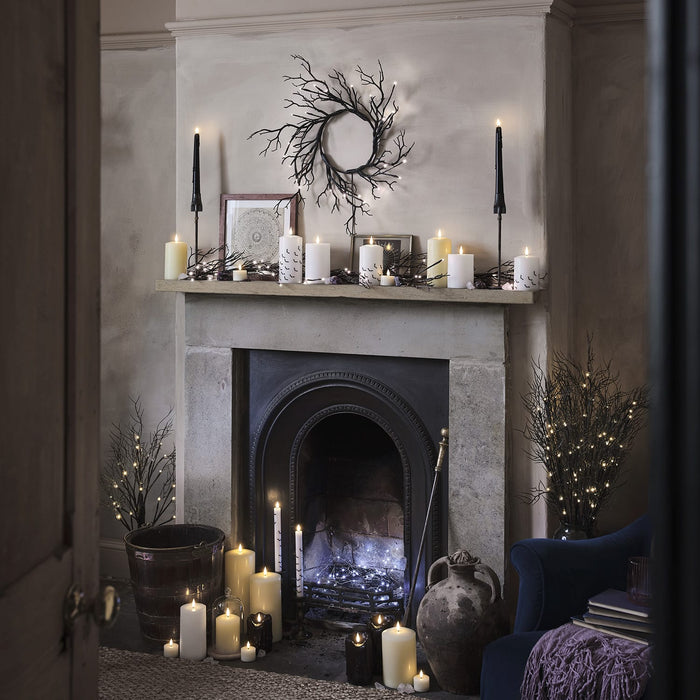 TruGlow® Bat Design LED Pillar Candle Trio