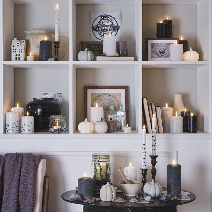 TruGlow® Bat Design LED Pillar Candle Trio