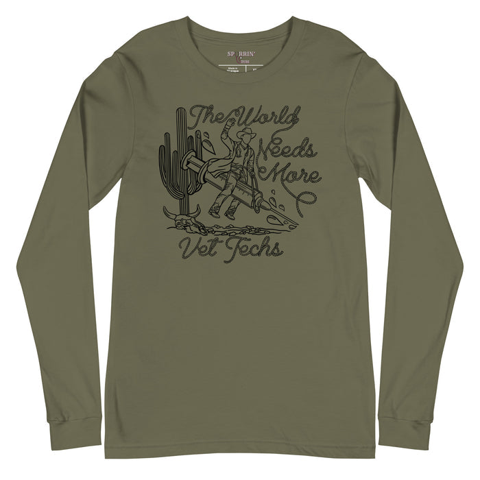 TWNM- Vet Techs Unisex Long Sleeve Tee Light Colors