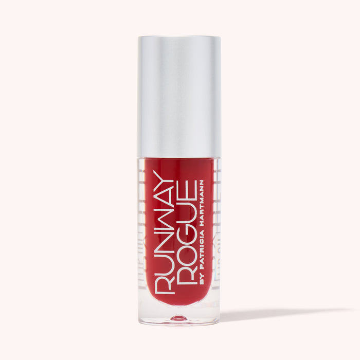 Velvet Rope | A Sheer Raspberry Red Lip Oil with a Glass Finish