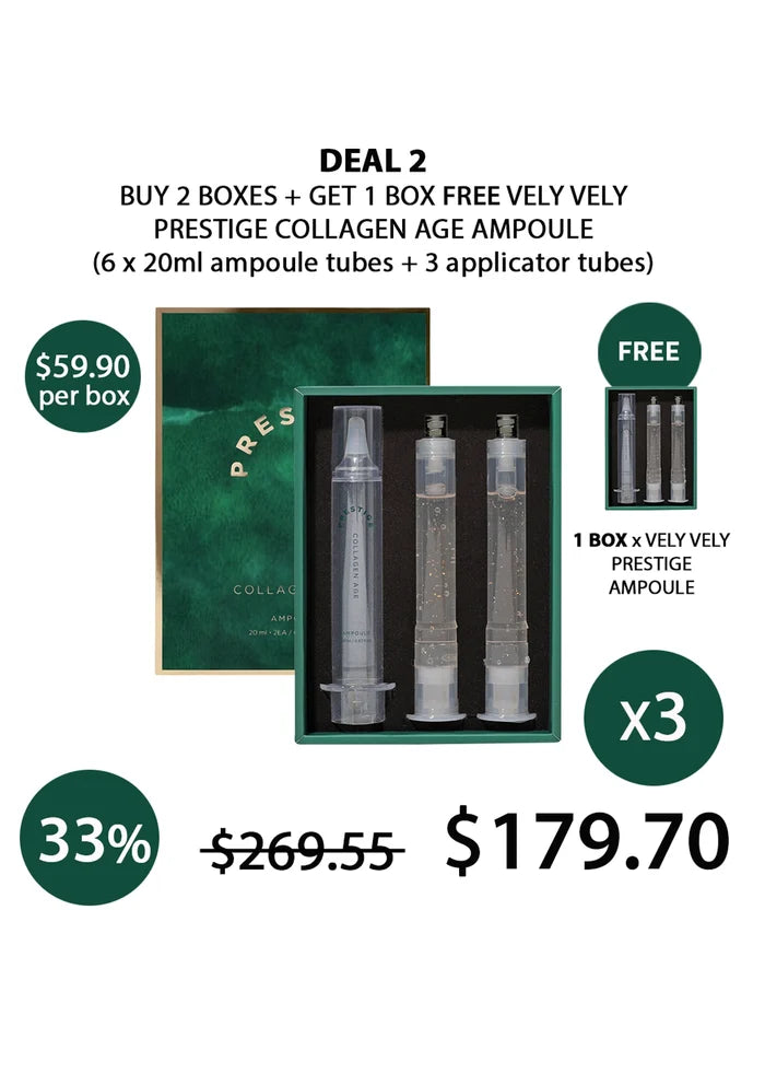 (BUY 2+1 FREE) VELY VELY PRESTIGE COLLAGEN AGE AMPOULE