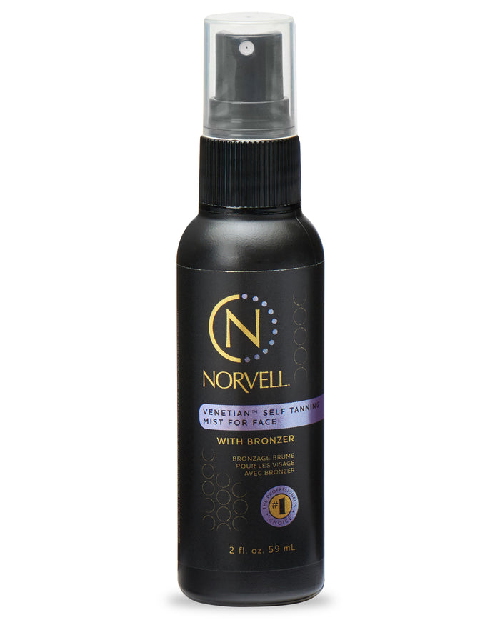 Front view of Norvell Instant Self-Tanning Face Mist Bottle on a white background