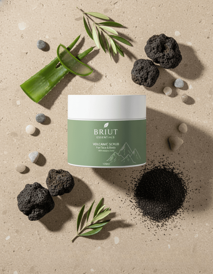 Briut Essentials Volcanic Glow Face & Body Scrub