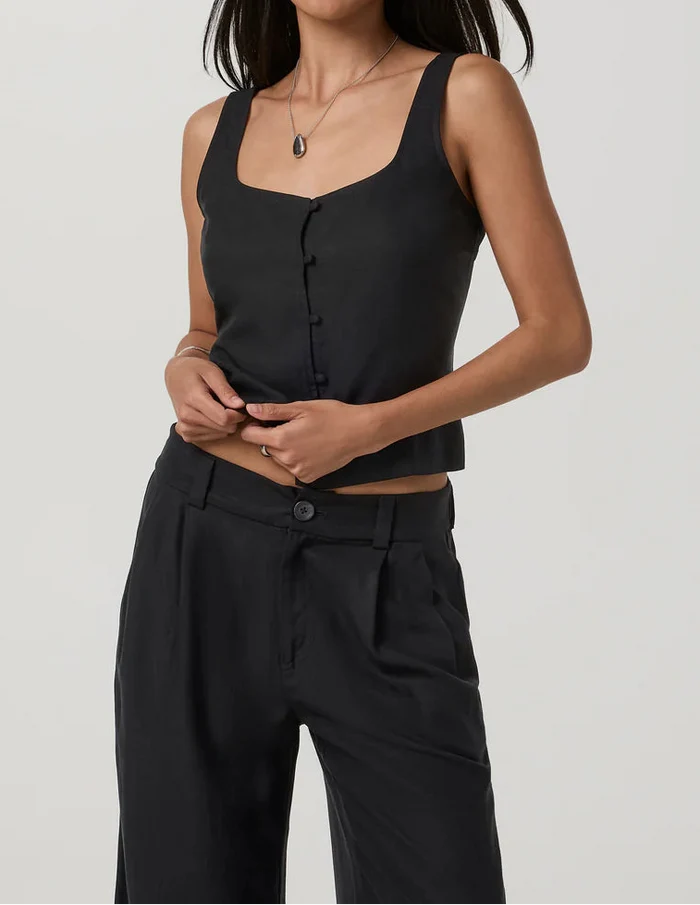 Vuori Trestles Twill Button Front Vest