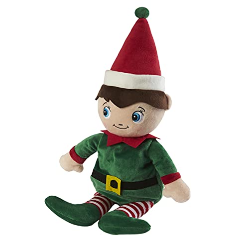 Warmies® Boy Elf Heatable Plush Toy, Green & Red