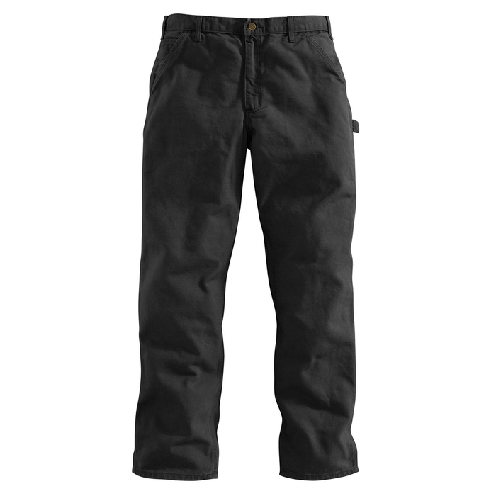 WASHED DUCK WORK DUNGAREE - BLK-Black | Carhartt B11