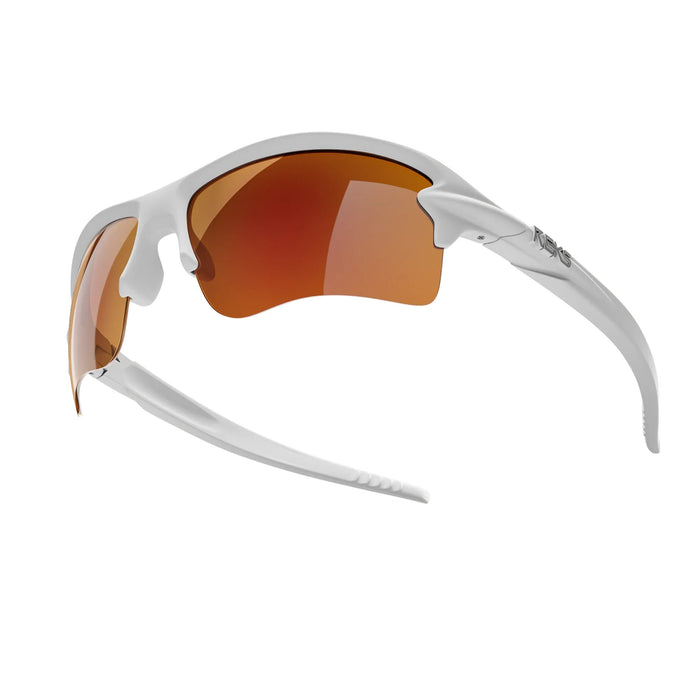 Single Vision / Solid Brown / Red Mirror