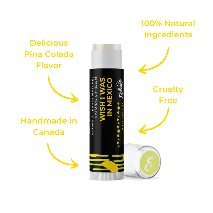 Eclair Pina Colada Lip Balm - Natural, Cruelty-Free, Handmade in Canada