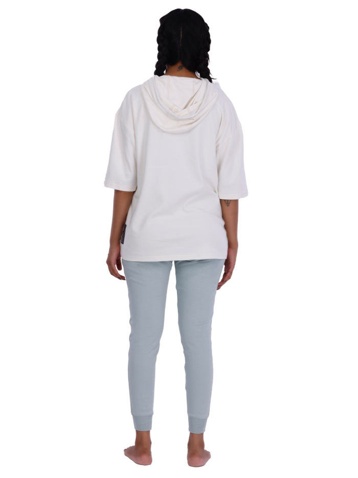Women Blue & White Modal Co-ord Set