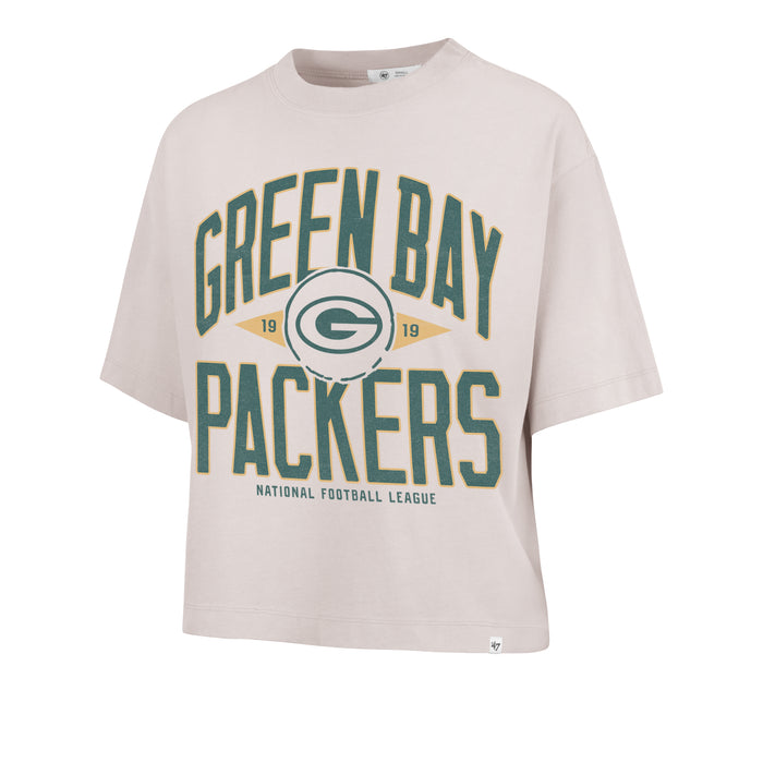Women's Green Bay Packers Windthrow Ravine Crop '47 Tee