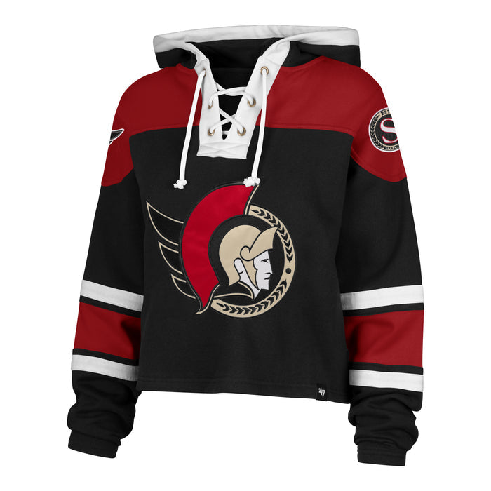 Women's Ottawa Senators Cropped '47 LACER Hoodie