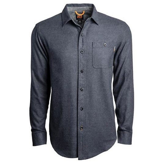 WOODFORT FLANNEL MIDWEIGHT WORK SHIRT - 440-Navy Heather | Timberland PRO TB0A1V65