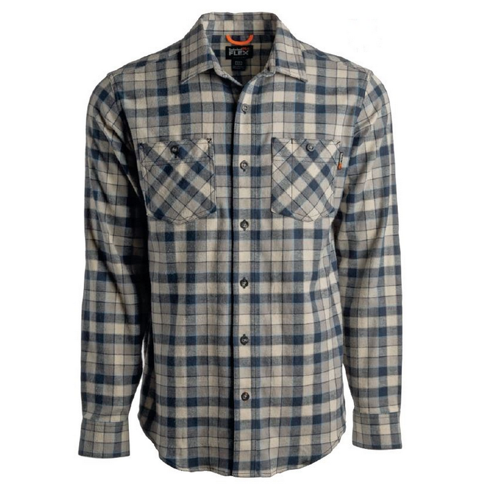 WOODFORT FLANNEL WORK SHIRT - AG1-Total Eclipse Littleton Plaid | Timberland PRO TB0A1V63