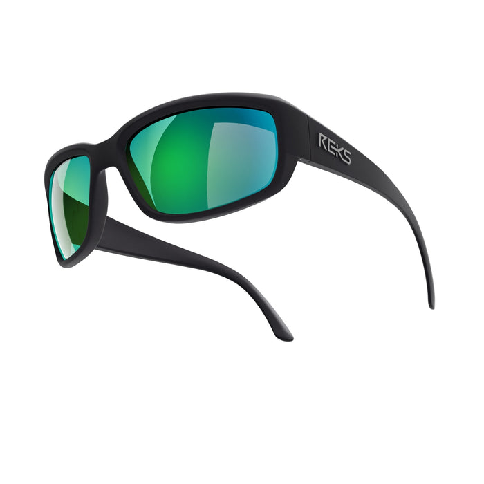 Single Vision / Solid Brown / Green Mirror