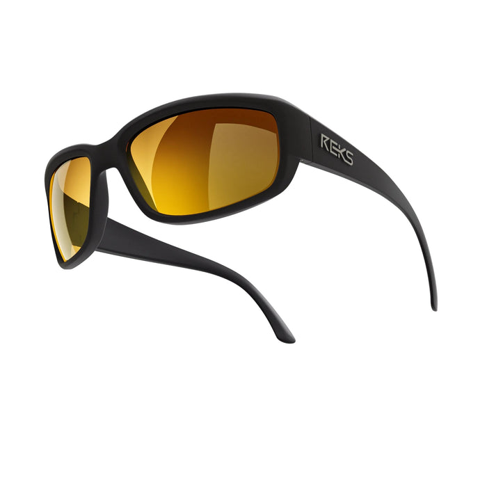 Single Vision / Solid Brown / Gold Mirror