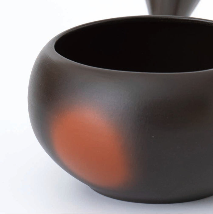 Yuzamashi Water Cooler / Matcha bowl [Black with red blur]